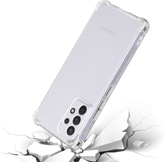 Hoesje en Screenprotector Combi Geschikt Voor Samsung A53 - Anti Shock Hoesje + 2x Screenprotector