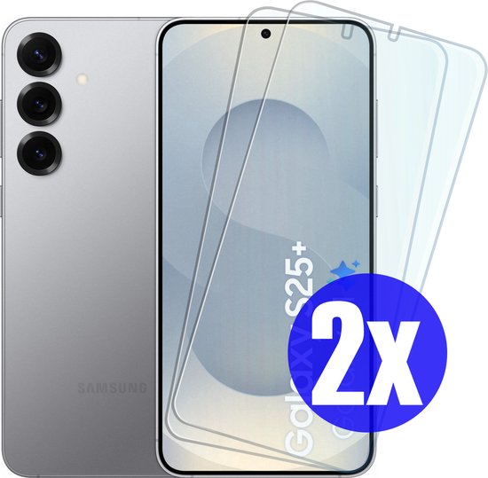 Screenprotector geschikt voor Samsung S25 Plus (S25+) - Gehard Glas - Tempered Glass Armor Screen Cover - 2 Stuks