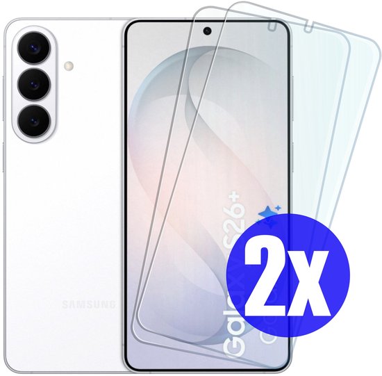 Screenprotector geschikt voor Samsung S26 Plus (S26+) - Gehard Glas - Tempered Glass Armor Screen Cover - 2 Stuks