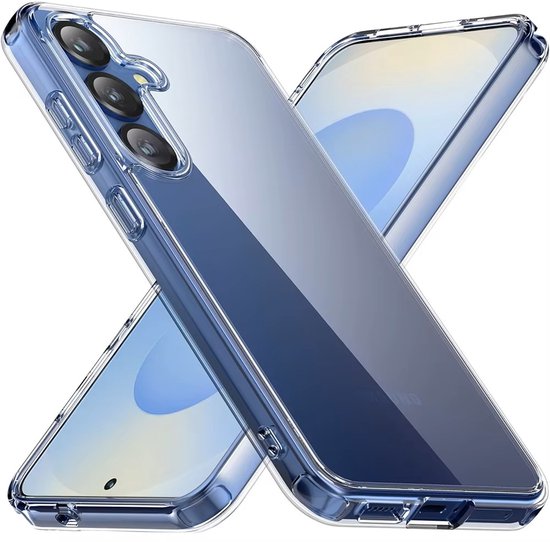 Hoesje en Privacy Screenprotector Combi Geschikt Voor Samsung S25 - Transparant Hoesje + Privacy Glas