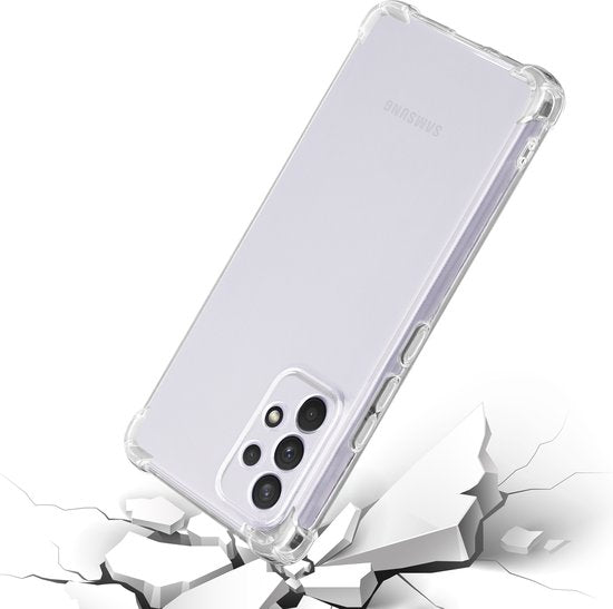Samsung Galaxy A33 5G Hoesje Anti Shock | ShockProof Silicone Case | Transparant Back Cover