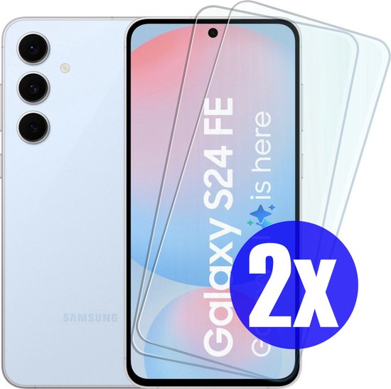 Screenprotector geschikt voor Samsung S24 FE (Fan Edition) - Gehard Glas - Tempered Glass Armor Screen Cover - 2 Stuks