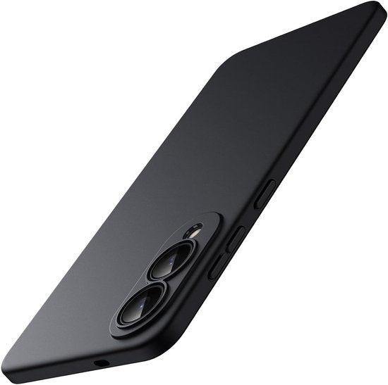 Zwart Hoesje Geschikt Voor Samsung Galaxy S25 Edge - Zwarte Siliconen hoesje - TPU Back Cover Hoes - Zwart