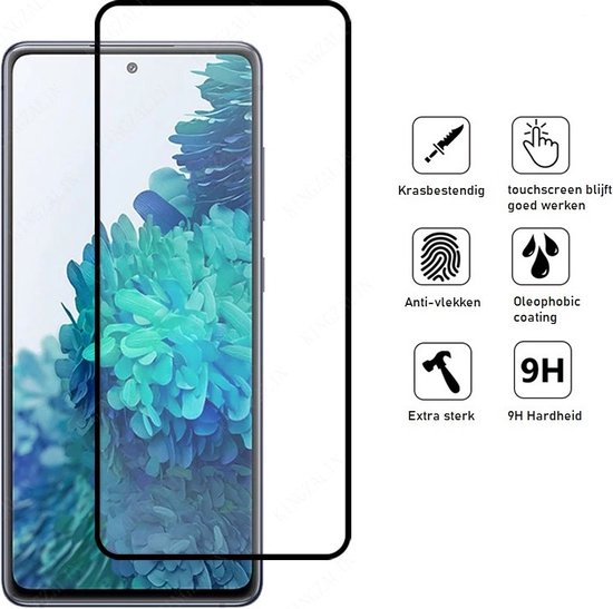 Full Cover Screenprotector Geschikt Voor Samsung Galaxy S20 FE - Volledige Beschermglas - PREMIUM Tempered Glass - 1 stuk