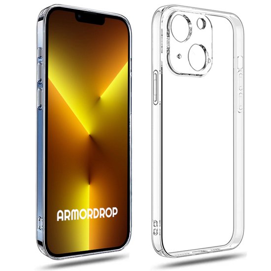 Armordrop Transparant Hoesje Geschikt Voor iPhone 13 Mini Hoesje - Stevige Beschermhoesje