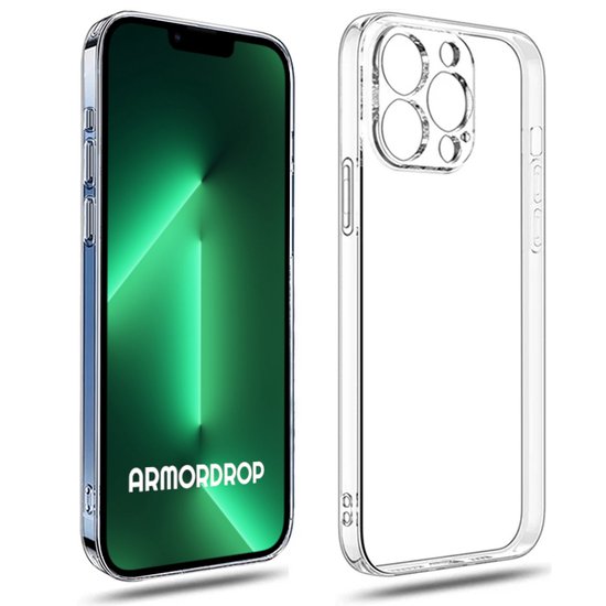 Armordrop Transparant Hoesje Geschikt Voor iPhone 13 Pro Hoesje - Stevige Beschermhoesje