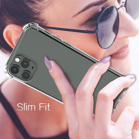 Anti Shock Hoesje Geschikt Voor iPhone 12 / 12 Pro - ShockProof Silicone Case - Transparant Back Cover