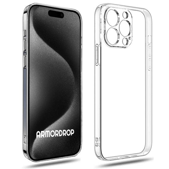 Armordrop Transparant Hoesje Geschikt Voor iPhone 15 Pro Hoesje - Stevige Beschermhoesje