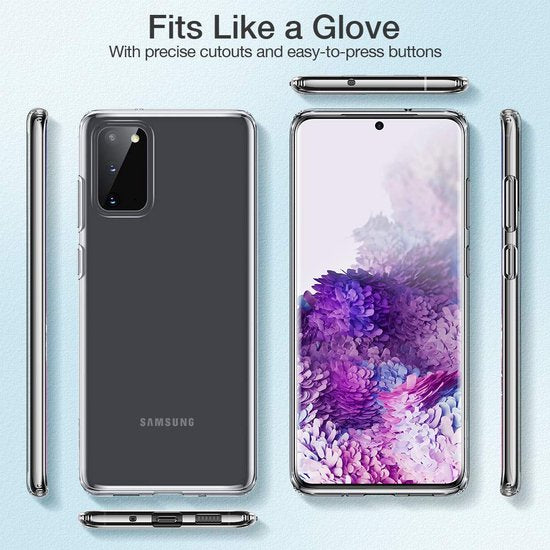 Transparant Hoesje Geschikt Voor Samsung Galaxy S20 Plus - Back Cover Telefoonhoesje
