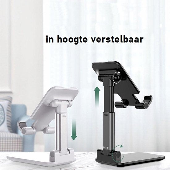 Verstelbare Telefoon en Tablet Houder - Opvouwbaar Bureaustandaard - Bureau Accessoires | Telefoonhouder Bureau