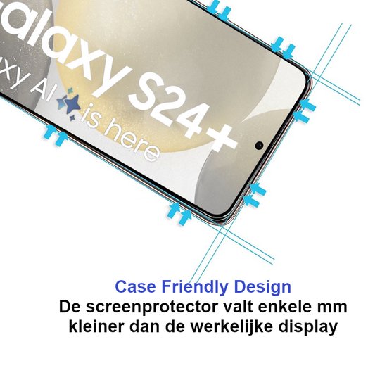 ArmorDrop Transparant Hoesje Inclusief 2x Screenprotector Geschikt Voor Samsung S24+ (S24 PLUS)