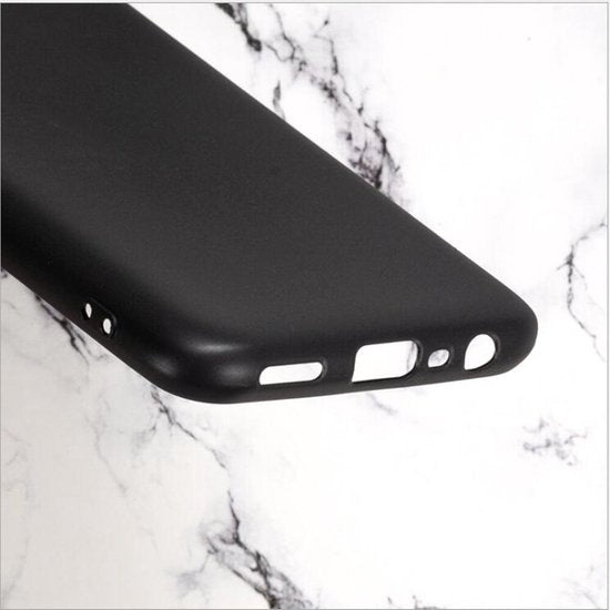 Oppo A52 Hoesje | Zwarte Siliconen hoesje | Back Cover Hoes | Bescherm hoesje Oppo A52 - Zwart