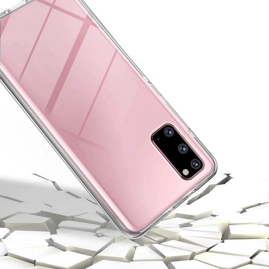 Samsung Galaxy S20 FE Hoesje | 2 in 1 Siliconen Hoesje 360° Bescherming | TPU Hoesje en Screenprotector Samsung Galaxy S20 FE in 1