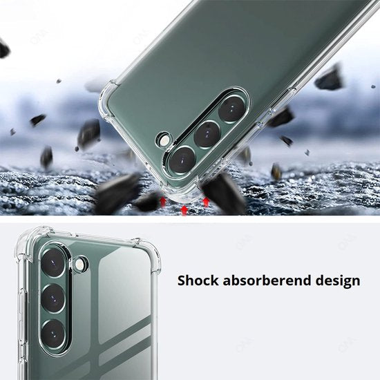 Anti Shock Hoesje Geschikt Voor Samsung Galaxy S23 - ShockProof Silicone Case - Transparant Back Cover Hoesje
