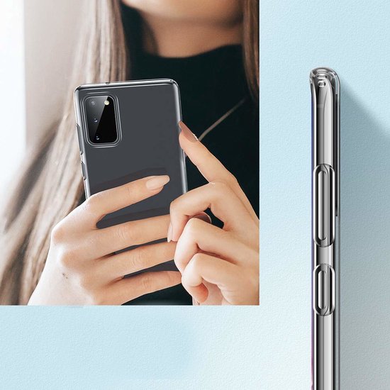 Hoesje en Screenprotector Combi Geschikt Voor Samsung A03s 5G - Transparant Hoesje + Premium screenprotector