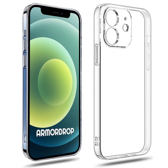 Armordrop Transparant Hoesje Geschikt Voor iPhone 12 Mini Hoesje - Stevige Beschermhoesje