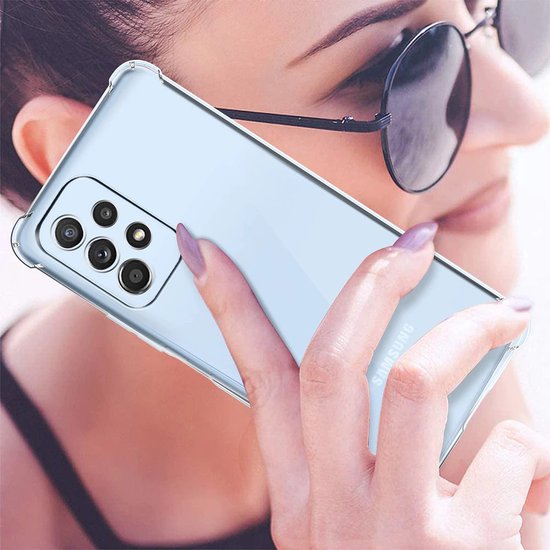 Anti Shock Hoesje Geschikt Voor Samsung Galaxy A52 / A52S - ShockProof Silicone Case - Transparant Back Cover