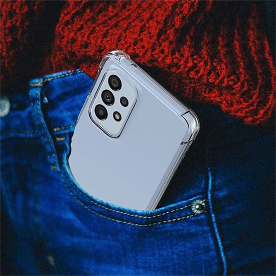 Anti Shock Hoesje Geschikt Voor Samsung Galaxy A52 / A52S - ShockProof Silicone Case - Transparant Back Cover