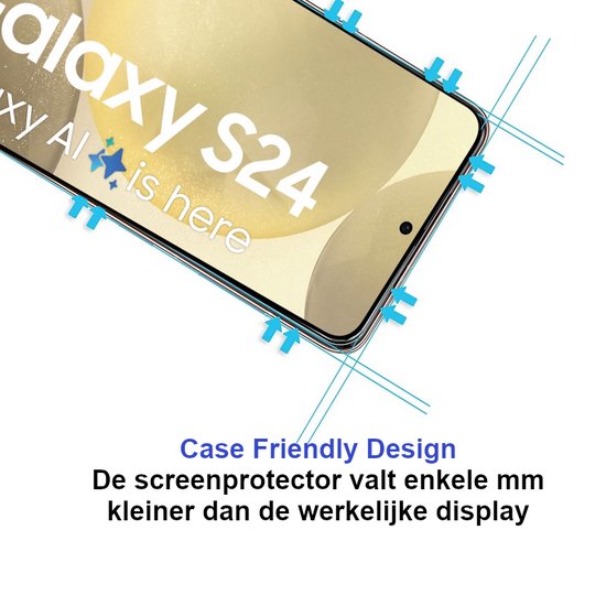 ArmorDrop Transparant Hoesje Inclusief 2x Screenprotector Geschikt Voor Samsung S24