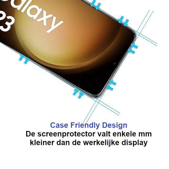 ArmorDrop Transparant Hoesje Inclusief 2x Screenprotector Geschikt Voor Samsung S23