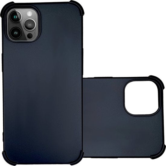 Zwarte Anti Shock Hoesje Geschikt Voor iPhone 11 Pro Max - ShockProof Siliconen Hoesje