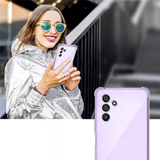 Anti Shock Hoesje Geschikt Voor Samsung Galaxy A54 - ShockProof Silicone Case - Transparant Back Cover