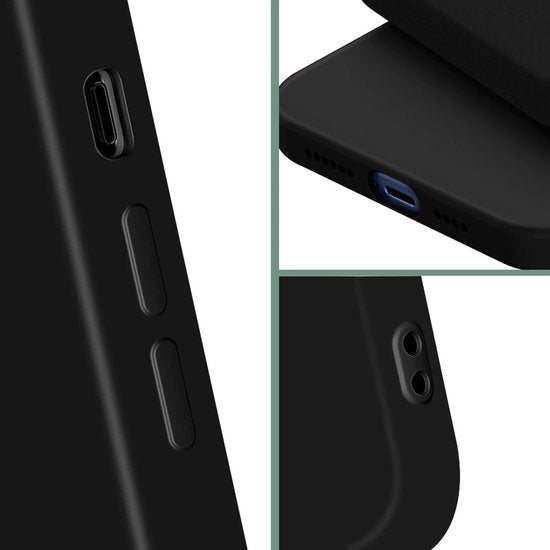 Hoesje en Screenprotector Combi Geschikt Voor iPhone 17 Pro - Zwart Hoesje + Premium Screenprotector