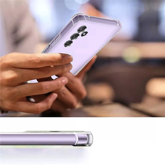 Anti Shock Hoesje Geschikt Voor Samsung Galaxy A54 - ShockProof Silicone Case - Transparant Back Cover