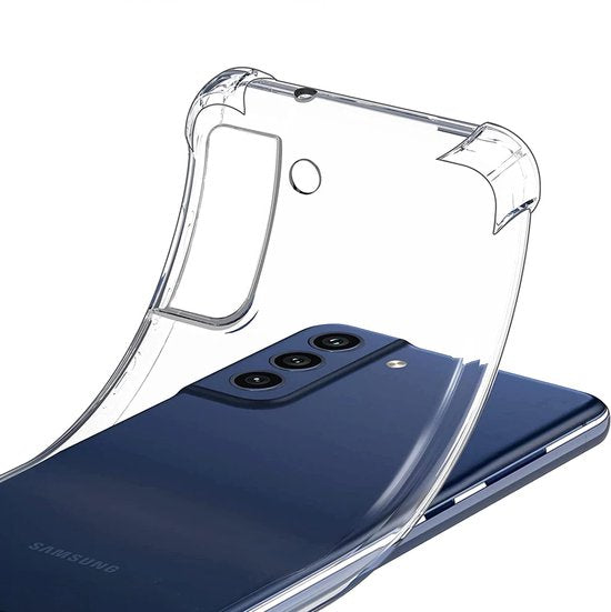 Anti Shock Hoesje Geschikt Voor Samsung Galaxy S22+ (S22 Plus) - ShockProof Silicone Case - Transparant Back Cover