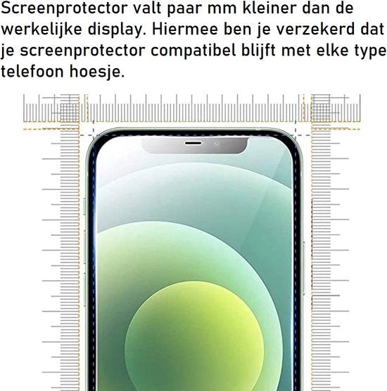 Screenprotector Geschikt Voor iPhone 12 / 12 Pro - Glasplaat - Tempered Glass - 3 Stuks