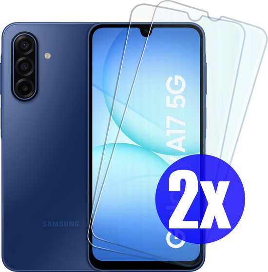 Screenprotector geschikt voor Samsung A17 - Gehard Glas - Tempered Glass Armor Screen Cover - 2 Stuks