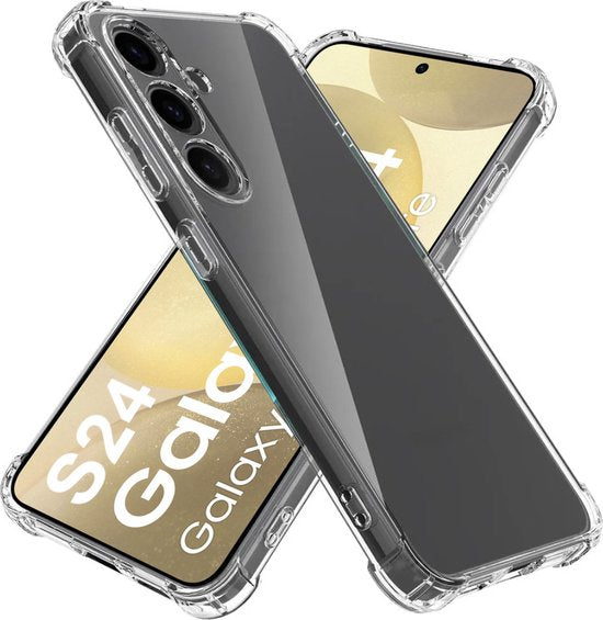 Anti Shock Hoesje Geschikt Voor Samsung Galaxy S24 - ShockProof Silicone Case - Transparant Back Cover