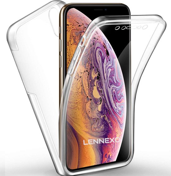 iPhone X Hoesje | iPhone XS Hoesje | iPhone 10 Hoesje | 2 in 1 Siliconen Hoesje 360° Bescherming | TPU Hoesje en Screenprotector iPhone X  in 1