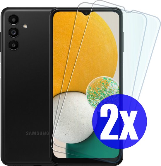 Screenprotector geschikt voor Samsung A13/A12 - Gehard Glas - Tempered Glass Armor Screen Cover - 2 Stuks