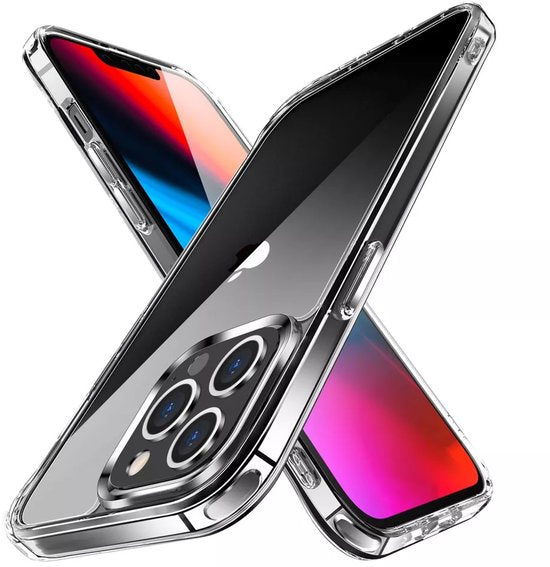 Hoesje en Screenprotector Combi Geschikt Voor iPhone 17 Air - Transparant Hoesje + 2x Screenprotector