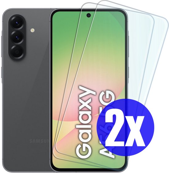 Screenprotector geschikt voor Samsung A56 - Gehard Glas - Tempered Glass Armor Screen Cover - 2 Stuks