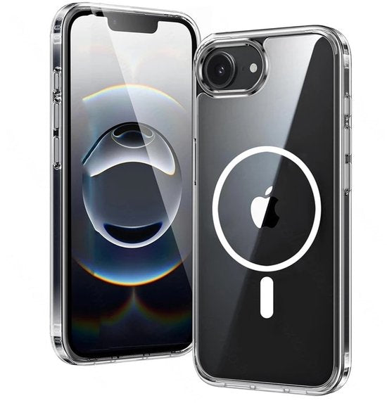Lennexo Hoesje Geschikt Voor iPhone 16e Met Magneet Ring - Siliconen Hoesje Voor Draadloos Opladen en Geschikt voor Magsafe