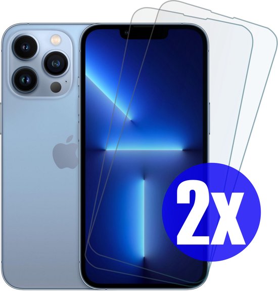 Screenprotector geschikt voor iPhone 13 Pro Max - Gehard Glas - Tempered Glass Armor Screen Cover - 2 Stuks