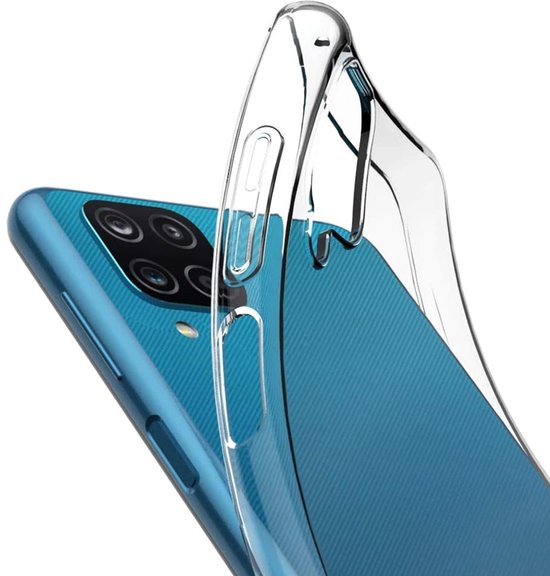 Hoesje en Privacy Screenprotector Combi Geschikt Voor Samsung A12 - Transparant Hoesje + Privacy Glas