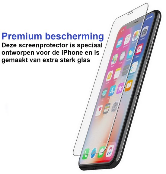 ArmorDrop Full Guard Screenprotector Geschikt Voor iPhone 11 Pro Max / XS Max - Gehard Glas - 2 Stuks