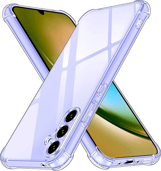 Anti Shock Hoesje Geschikt Voor Samsung Galaxy A54 - ShockProof Silicone Case - Transparant Back Cover