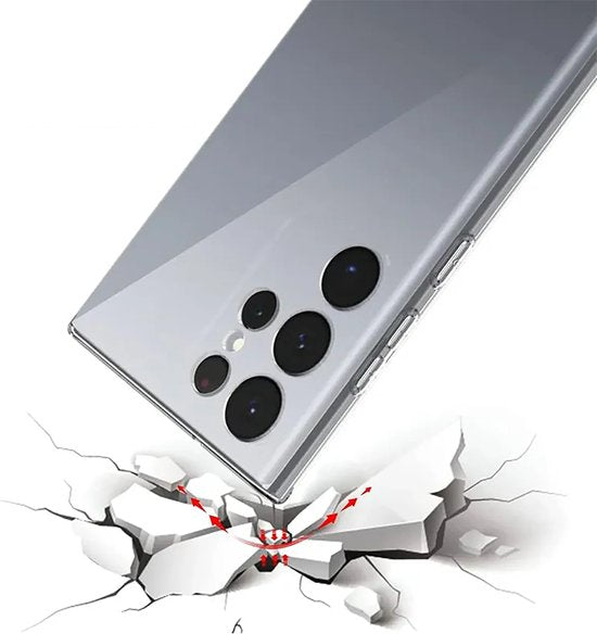 Transparant Hoesje Geschikt Voor Samsung Galaxy S23 Ultra - Back Cover Telefoonhoesje