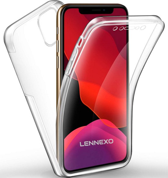 iPhone 11 Pro Max Hoesje | 2 in 1 Siliconen Hoesje 360° Bescherming | TPU Hoesje en Screenprotector iPhone 11 Pro Max in 1