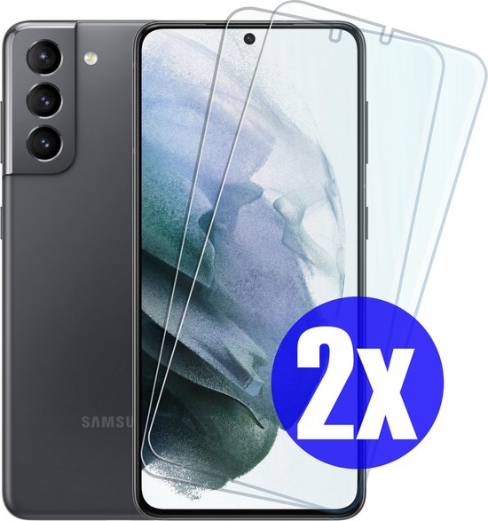Screenprotector geschikt voor Samsung S21 Plus (S21+)- Gehard Glas - Tempered Glass Armor Screen Cover - 2 Stuks