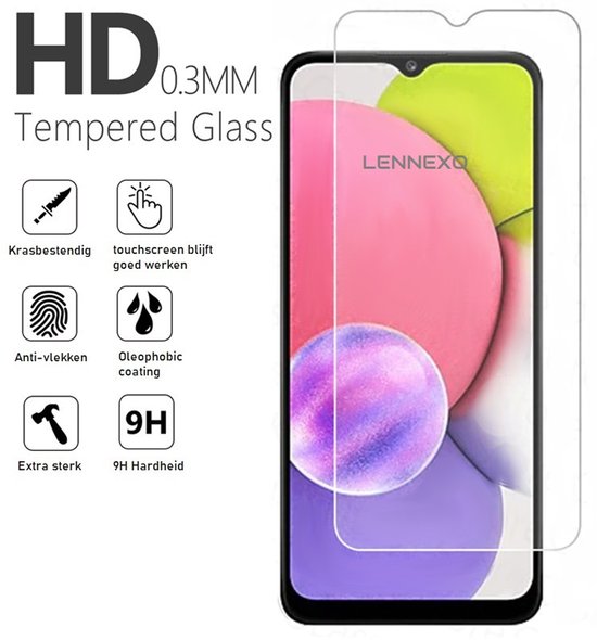 Screenprotector Geschikt Voor Samsung Galaxy A13 - Glasplaat - Tempered Glass - 4 Stuks