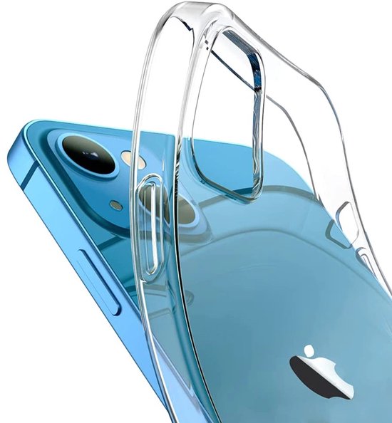 Hoesje en Privacy Screenprotector Combi Geschikt Voor iPhone 13 - Transparant Hoesje + Privacy Glas