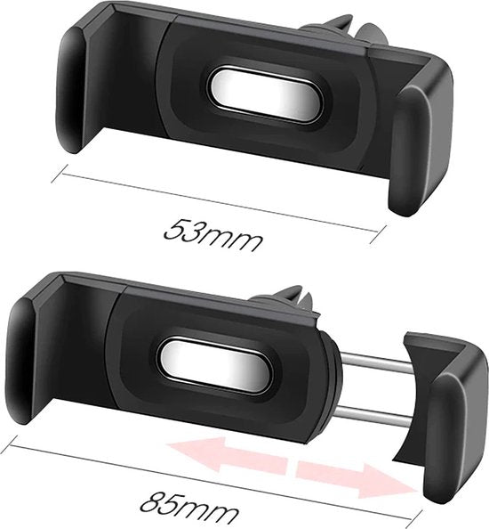Universele Autohouder Voor Smartphone - Uittrekbaar Telefoonhouder auto ventilatierooster