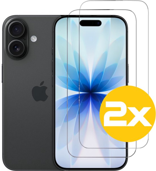 Hoesje en Screenprotector Combi Geschikt Voor iPhone 17 - Zwarte Siliconen Hoesje + 2x Screenprotector