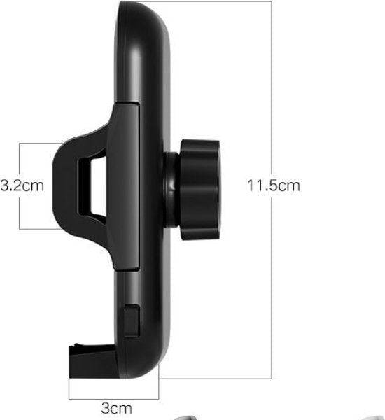 Lennexo Telefoonhouders Auto Met Zuignap | Universele Autohouder | GSM Houder Auto | Telefoonhouder Auto met Uitrekbaar en 360 Rotatie Functie