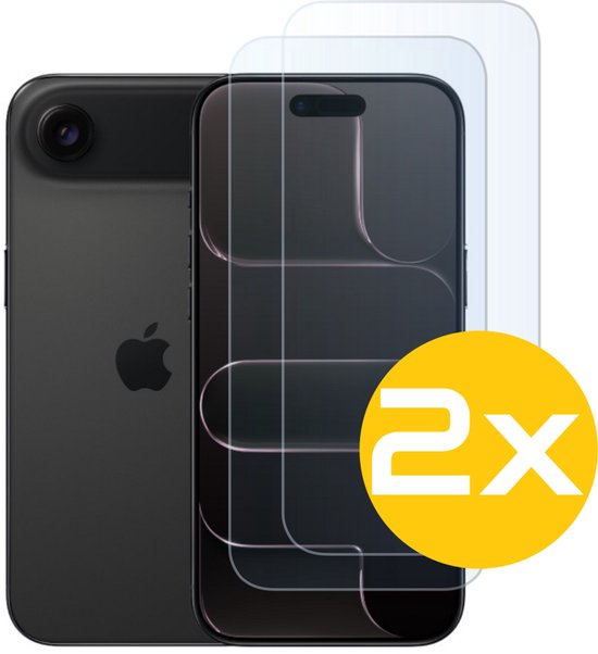 Screenprotector Geschikt Voor iPhone 17 Air - Glasplaat - Tempered Glass - 2 Stuks